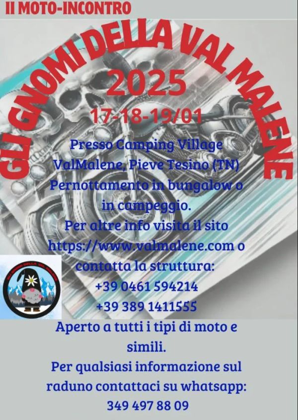 Motoraduni GLI GNOMI DELLA VAL MALENE