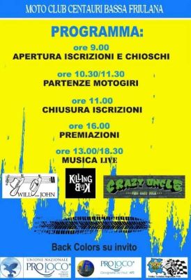 Programma motoraduno 2° CERVIGNANO IN MOTO