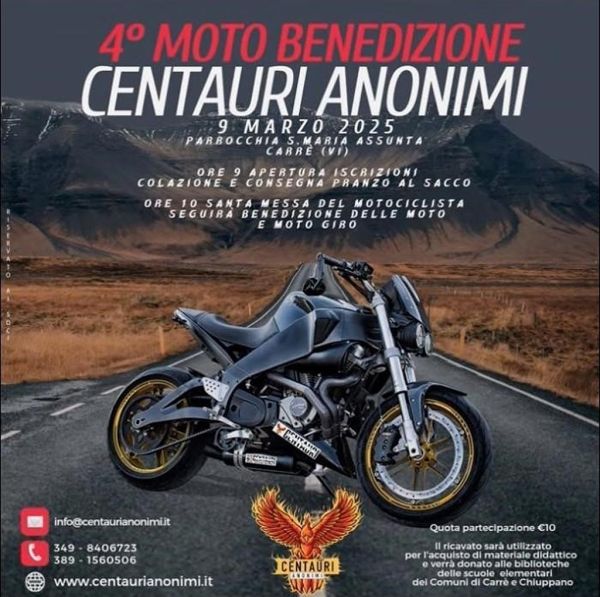 Motoraduni 4° MOTO BENEDIZIONE CENTAURI ANONIMI