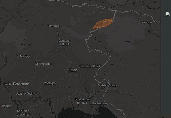 Sella del Mangart: strada avventurosa in Slovenia - Mappa