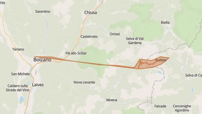 Colma di Sormano: in moto tra i due rami del lago di Como - Mappa