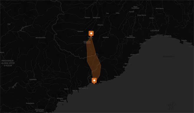 La valle delle Meraviglie seguendo l'antica via del sale  - Mappa