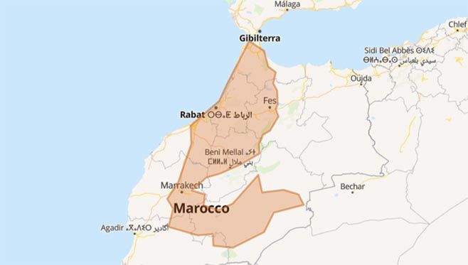 Marocco in moto: strade mozzafiato e luoghi affascinanti - Mappa